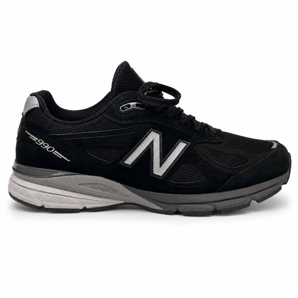 New Balance 990v4 Made in USA Running Shoes - Black